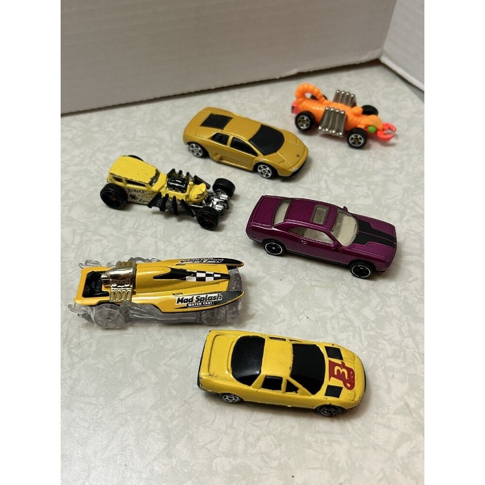 Hot Wheels 1985 Scorpion Speed Demon, 2011 Mad Splash Water Taxi, 08 Mattel Dodg